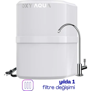 Oxy Aqua  15 Aşamalı Pompalı Çelik Su Tanklı Ph Alkali Mineral Filtreli Su Arıtma Cihazı