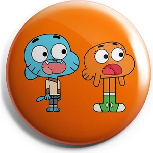 Major Selection Gumball Tasarımları V4 Iğneli Çanta Rozeti