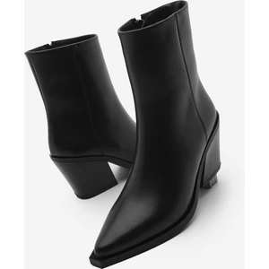 Kadın Sivri Burun Western Bot Forne Siyah