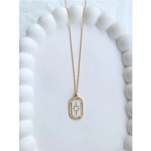 Vola Collection Çelik Gold Antik Kadın Kolye - Ancient