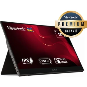 ViewSonic TD1655 15.6" 60Hz 7ms (Mini HDMI+Type-C) Full HD Dokunmatik Taşınabilir Monitör