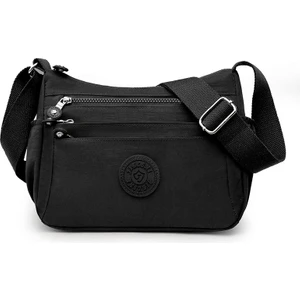 Çapraz Askılı Çanta Taşınabilir Yüksek Kaliteli Naylon Malzeme Kentsel Sade Stil , Siyah (Yurt Dışından)