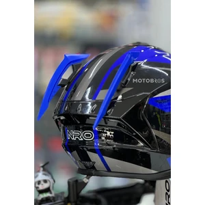 Kask Spoiler Aerodinamik Spoiler Universal Mavi 2 Adet