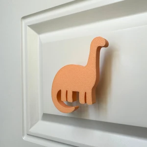 Pomerol turuncu Dino 4 Dolap Kulpu - Çocuk Odası, Mutfak ve Banyo Için Modern ve Sevimli Mobilya Kulp