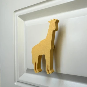 Pomerol sarı Zürafa Dolap Kulpu - Çocuk Odası, Mutfak ve Banyo Için Modern, Şık ve Dayanıklı Mobilya Kulp