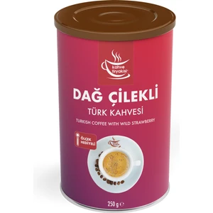 Kahve Tiryakisi Dağ Çilekli Türk Kahvesi 250 gr Teneke