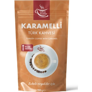 Kahve Tiryakisi Karamelli Türk Kahvesi 200 gr Paket