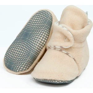 Ella Bonna Polar Bebek Pandufu, Kaydırmaz Taban, Organik Pamuk Astarlı, İlk Adım Ev Patiği, Bej