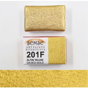 201F Altın Yaldız El Yapımı Mührelenebilir Yaldız Suluboya Tam Tava