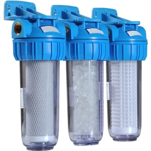 Üçlü Su Filtresi Daire ve Bina Girişi İçin Üçlü Set Arıtma Sistemi