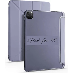 iPad Air 13 Inç 2024 M2 Çipli Uyumlu Kalem Bölmeli Akıllı Standlı Tablet Kılıfı