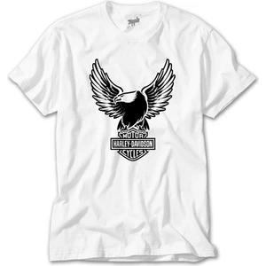 Crows Gate Harley Davidson Eagle Beyaz Tişört