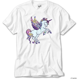 Crows Gate Holo Unicorn Beyaz Tişört