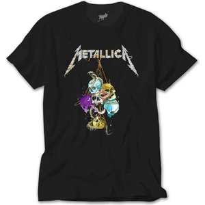 Crows Gate Metallica Skull Siyah Tişört