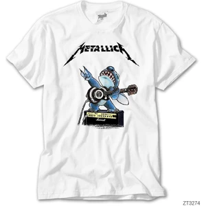 Crows Gate Metallica Animal Rock N Roll Beyaz Tişört