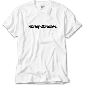 Crows Gate Harley Davidson Logo Type Beyaz Tişört