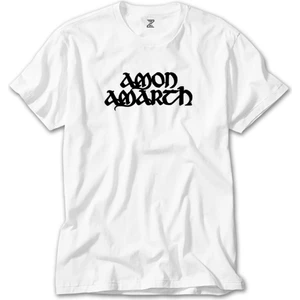 Crows Gate Amon Amarth Text Beyaz Tişört