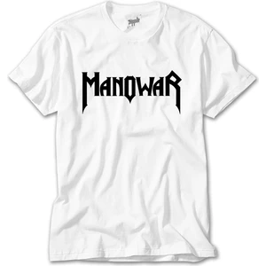Crows Gate Manowar Logo Classic Beyaz T-Shirt