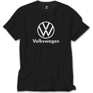 Crows Gate Volkswagen New Logo Text Siyah Tişört
