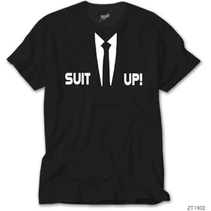 Crows Gate How I Met Your Mother Suit Up Siyah Tişört