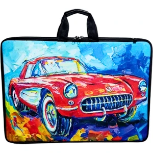 Askılı, Fermuarlı 35X50 Resim Çantası Su Geçirmez Ketenli Kumaş 35X50 Proje Çantası Araba