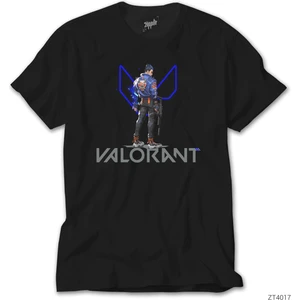 Crows Gate Valorant Yoru Siyah T-Shirt