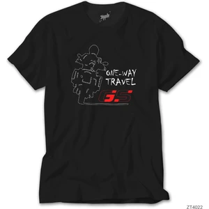 Crows Gate Bmw Gs 1200 One Way Travel Siyah T-Shirt