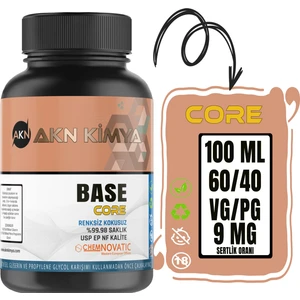 Core Chemnovatic Nbase 9 Mg Gliserin Propilen Glikol Base Nbase Vg Pg 60-40 100 ml