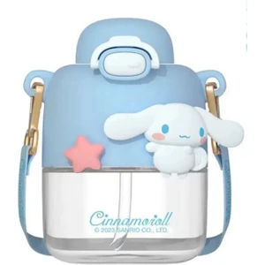Cinnamoroll Sanrio Sakura Askılı Suluk Matara Ağız ve Diş Sağlığına Uygun Pipet Doğum Günü Hediye