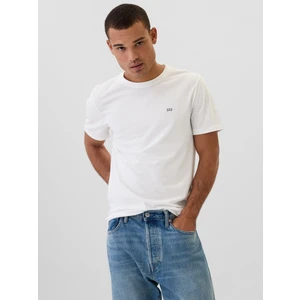 Erkek Beyaz Gap Logo Everyday Soft T-Shirt
