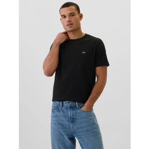 Erkek Siyah Gap Logo Everyday Soft T-Shirt