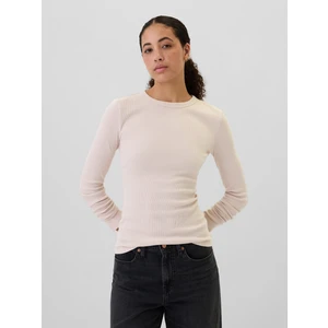 Kadın Kırık Beyaz Essential Bisiklet Yaka T-Shirt