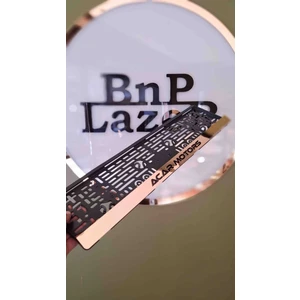 Gold Seri Isme Özel Pleksi Plakalık