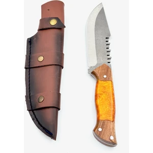 Kamp Outdoor Bıçak Hediye Deri Kılıflı Çift Yönlü