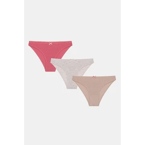 Summer Skin 3lü Pointel Çok Renkli Slip Külot