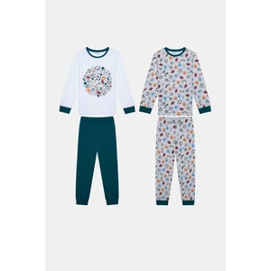 Erkek Çocuk Sporty 2li Çok Renkli Pijama Takımı