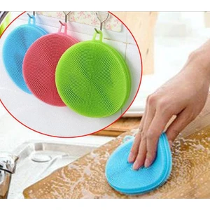 Bersel Butik Silikon Bulaşık Yıkama Fırçası Süngeri Tükenmeyen (2 Adet)