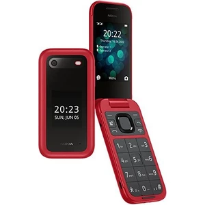 2780 Aktif Kapak Büyük Ekran Tuşlu Cep Telefonu Kırmızı - Siyah