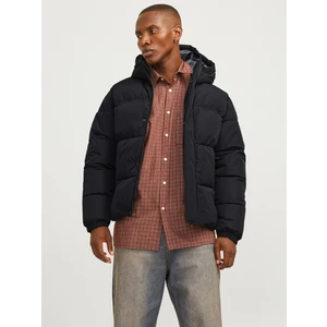 Jack & Jones Jack Jones Jjebradley Puffer Hood Sn Erkek Siyah Mont 12256974-02