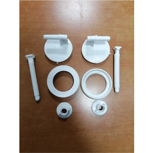 Klozet Kapak Montaj Vidası Ayarlanabilir Tasarım ile Kolay Montaj 6 Parça Beyaz Set