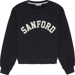 Yazı Baskılı Sweatshirt Lacivert