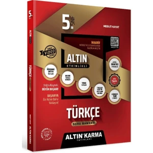 Altın Karma Yayınları 5. Sınıf Türkçe Altın Etkinlikli Kazanım Soru Bankası