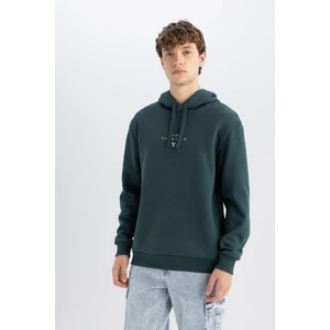Vikings Valhalla Regular Fit Bağcıklı Kapüşonlu Yazı Baskılı Sweatshirt C6519AX24AU