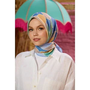 Marrakech  Koleksiyon Soft Eşarp Turuncu Koyu Lila 1198-06