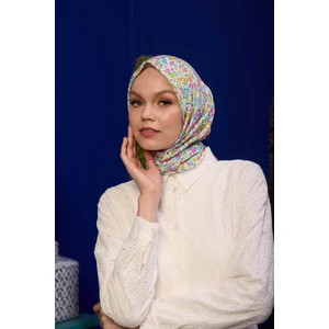 Marrakech  Koleksiyon Soft Eşarp Açık Mor Hardal 1193-01