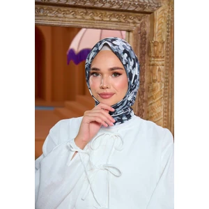 Marrakech  Koleksiyon Soft Eşarp Siyah Gri 1200-15