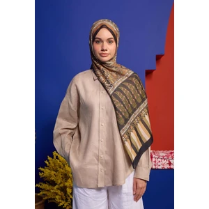 Marrakech Koleksiyon Soft Şal Kahverengi Siyah 3049-03