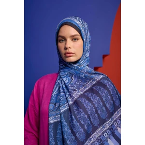 Marrakech Koleksiyon Soft Şal Lacivert Siyah 3049-04