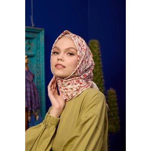 Marrakech  Koleksiyon Soft Eşarp Açık Mor Hardal 1193-01