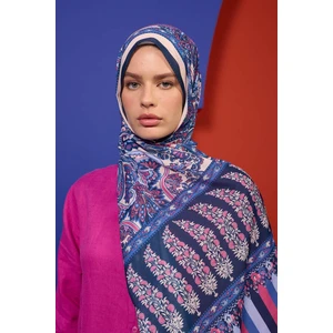 Marrakech Koleksiyon Soft Şal Mavi Çimen Yeşili 3049-14